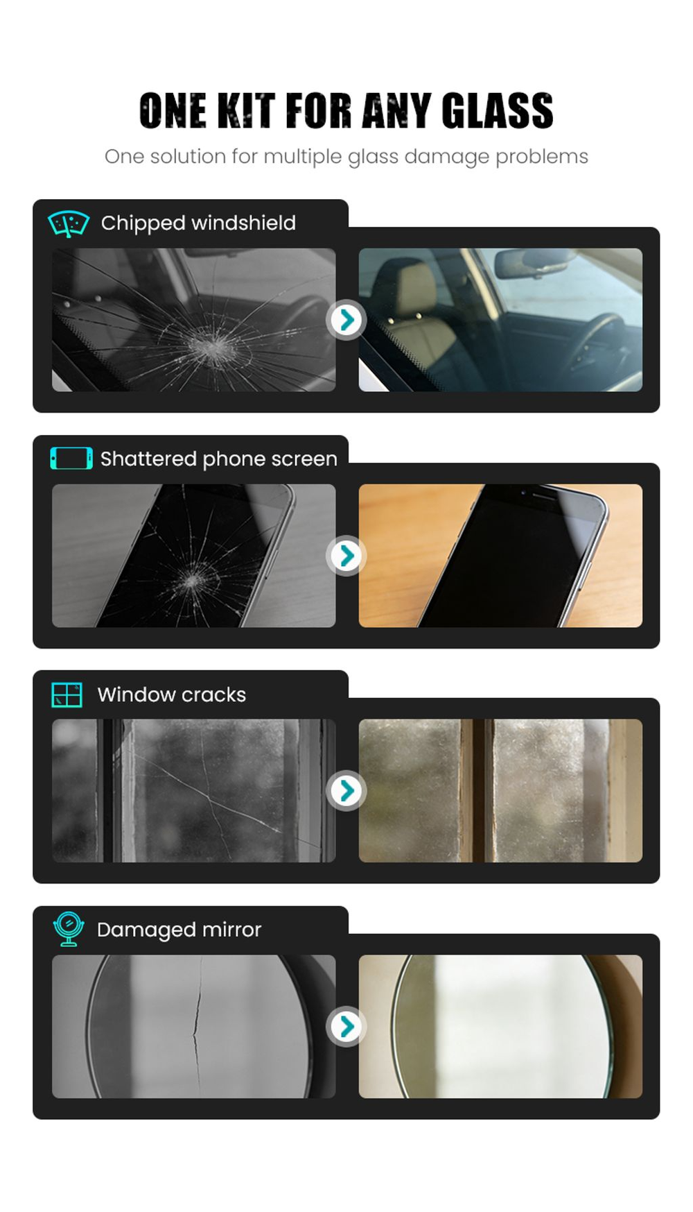 🔥LAST DAY 50% OFF🔥2026 New Car Windshield Crack Repair Fluid