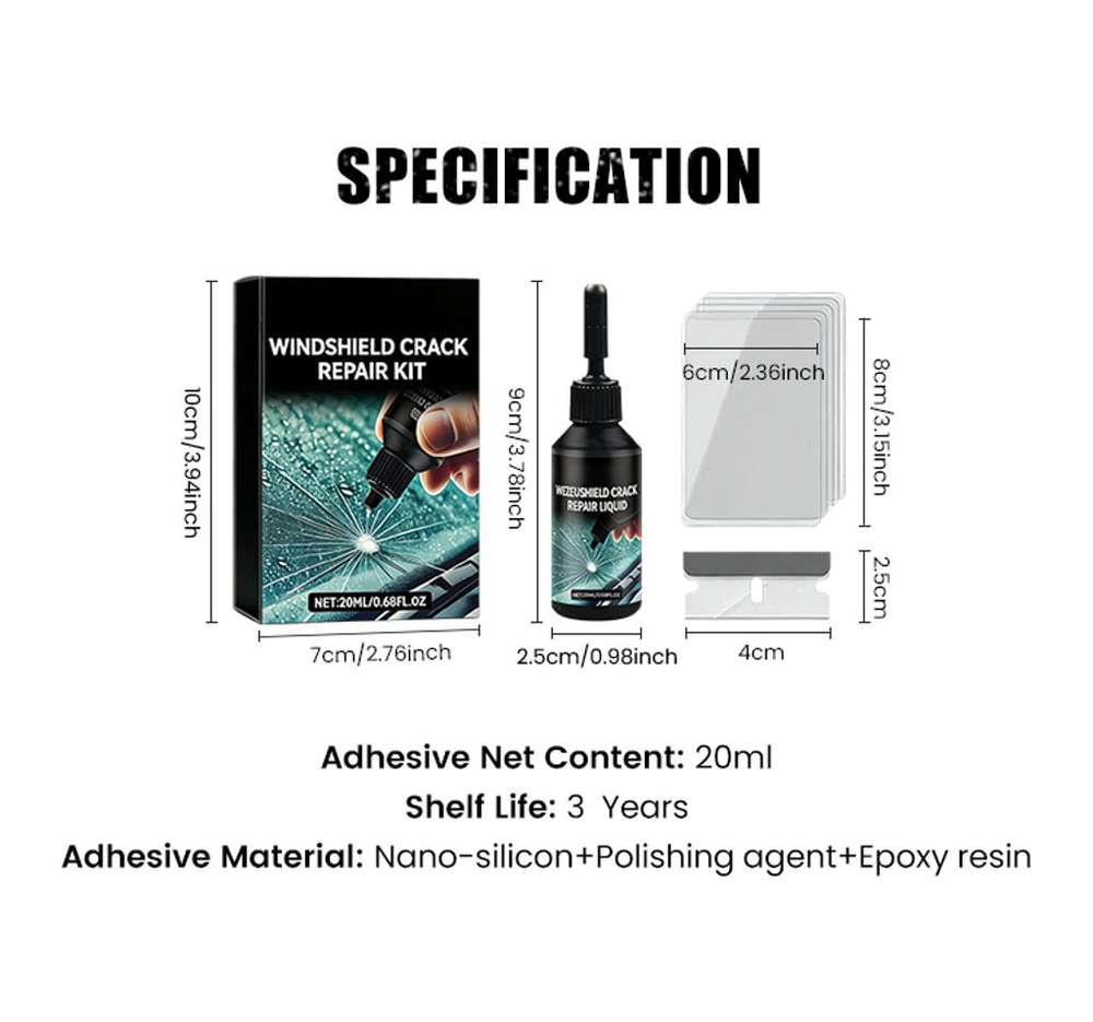 🔥LAST DAY 50% OFF🔥2026 New Car Windshield Crack Repair Fluid